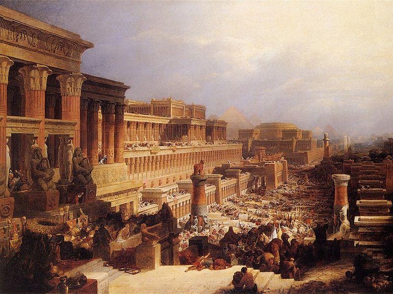 David Roberts The Israelites Leaving Egypt